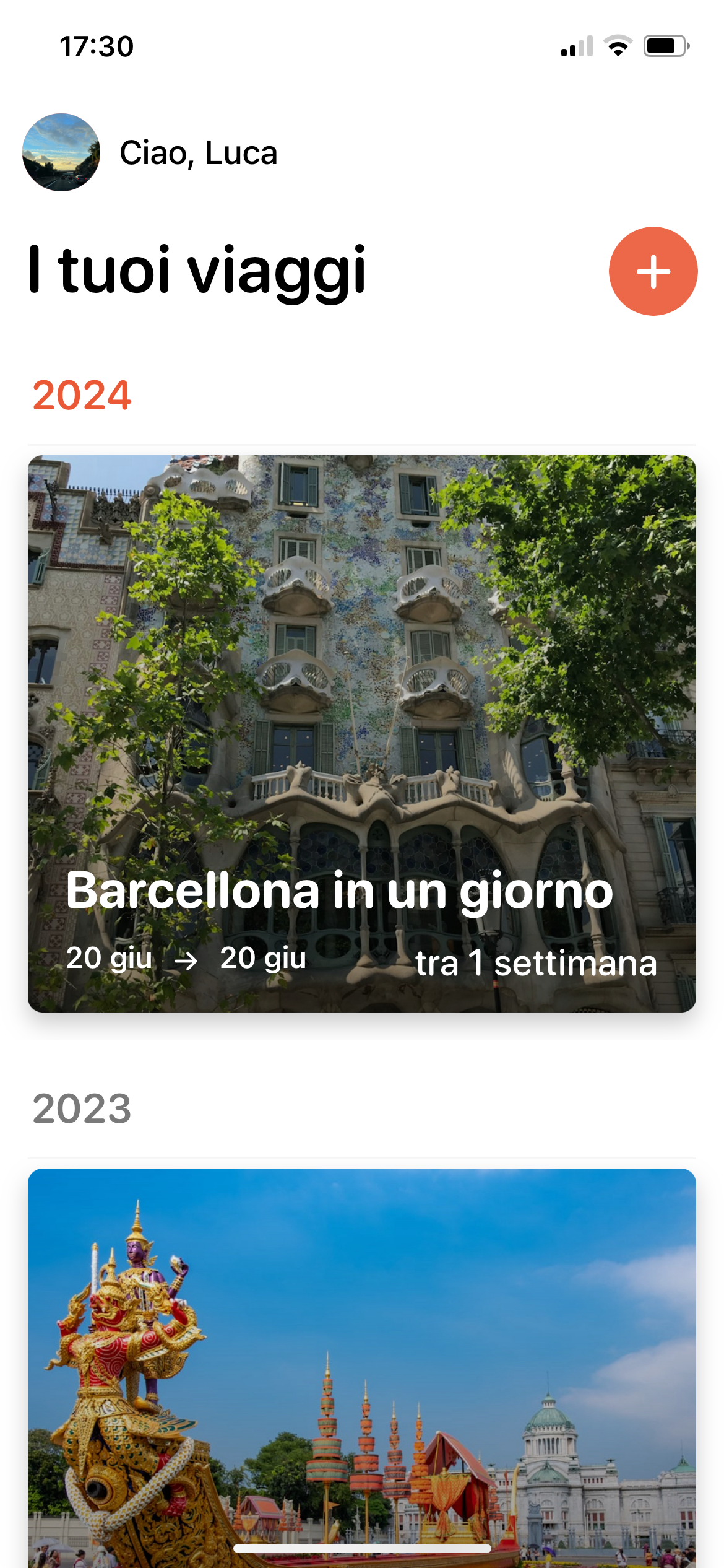 Mobile app screenshot showing the discover community feature through which the user can discover and join new communities